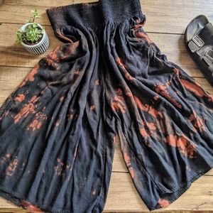 Custom Tie Dye Wide Leg Flowy Capris